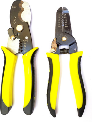 Inditrust new 7inch Multi Pliers Wire Stripper Electrician Wire Cutter Plier Crimping Nipper Hand Tools With Wire Stripper Wire Cutter (Pack of 2) Wire Cutter
