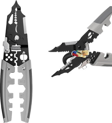 GOPINATH AUTOLINK 28 In 1 Wire Stripper Multifunction wire strippers Pliers Cutter Precision Tool Crimper with Splitting and Multi-Function Hand Tool for Cutting, Stripping Wire Cutter GOPINATH AUTOLINK 28 In 1 Wire Stripper Multifunction wire strippers Pliers Cutter Precision Tool Crimper with Splitting and Multi-Function Hand Tool for Cutting, Stripping Wire Cutter