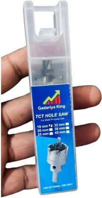 Gadariya King 19MM Tungsten Carbide Tipped TCT Hole Saw for Stainless Steel,Wood & Other Metal Metal Cutter