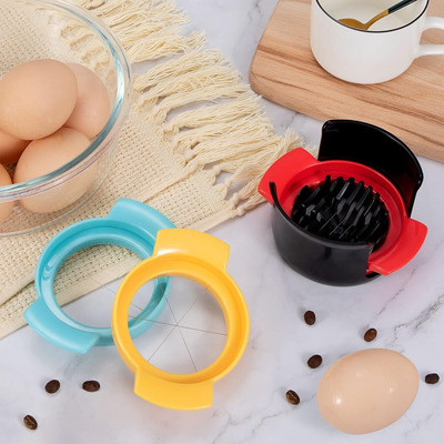 PRIMEFAIR by PRIMEFAIR Eggs Cutting 3 in 1 Slicer Stainless Steel Egg Cutter Multi Purpose Kitchen Tool Egg Slicer(1 Egg Cutter)