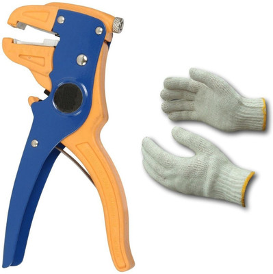 Inditrust new Self adjusting automatic wire stripper & cutter with 1pair Gloves Wire Cutter