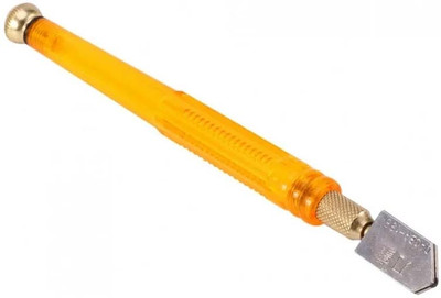 apex ecomm 1pc yellow glass cutter Pencil Style Oil Feed Carbide Tip for precise, smooth cutting even under heavy pressure Glass Cutter