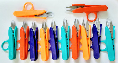 BLJIENT PACK OF 12 PCS THUMP THREAD CUTTER 12 PCS OF THUMP THREAD CUTTER IN MULTI COLORS Metal Cutter