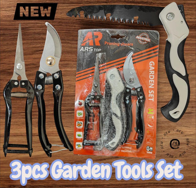 Gadariya King 3-Piece Pruning Set - Pruner - Floral Snips - Multi-Purpose Garden Scissors Nipper