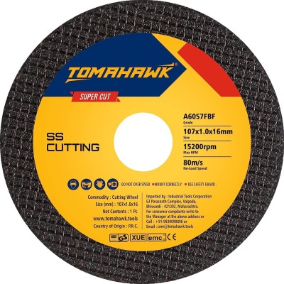 Tomahawk 4inch Double Net Cut Off Wheel for Metal & Stainless Steel 107x1.0x16mm -Black Cut Off Wheel Metal Cutter