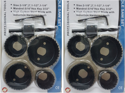 Inditrust 2PC set OF 6 pc wood hole saw cutting set kit Wood Cutter