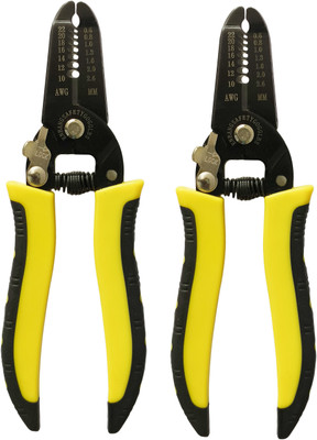 Inditrust Wire Stripper cutter Cable Crimper Automatic Terminal Cutter Pliers Tool 7in1 stripper cutter (Pack of 2) Wire Cutter
