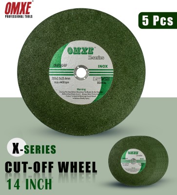 OMXEOPAL 14-inch(355*2.5*25.4mm) Single Net Pack of 5pcs Cut-off Wheel Max Speed 4400RPM 14 inch single net Cutoff wheel Metal Cutter