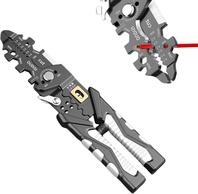 QXORE 1 Multifunction Stainless Steel Wire Stripper Multi-Function Hand Tool Wire Cutter