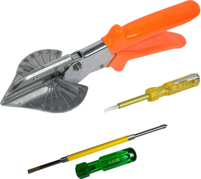 Digital Craft Multi Angle Cutter,Line Tester,2 In 1 Screw Driver 45°–135° Shear Cutter for Plastic Pipe, Trunking & Plumbing Applications Pipe Cutter