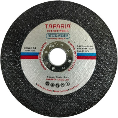 TAPARIA 4-Inch Black | Double Net | Cut Off Wheels | Pack of 50 Pcs | CW4TB | Metal Cutter
