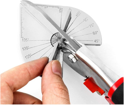REIOENT ORGINAL QUALITY 45-135 Degree Multi Angle Miter Shear Cutter Hand Tools Scissors Shear Multi Angle Wire Duct Cutter Hand Scissors Trim Tool Pipe Cutter