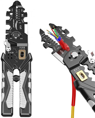 TOPHAVEN 25 in 1 Wire Stripper Tool and Cutter 25 in 1 Multi-functional Wire Separating Crimping Stripping Tool Wire Cutter