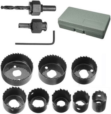 Inditrust new wood Hole saw set cutter set of 11 pcs Hole saw set 11pcs for cutting smooth clean accurate holes Wood Cutter