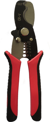 Inditrust Red Cable Wire Stripper Knife Crimping Tool Crimper, Wire Stripping Tool Multi functional wire cutter pack of 1 Wire Cutter