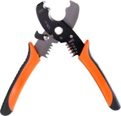 TOOLBUX Cable Cutter Wire Stripper 8-14 AWG, Heavy Duty for Aluminum Copper, Cable Cutter Wire Stripper 8-14 Wire Cutter