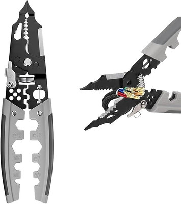 Calldrishe 28 in 1 Wire Stripper and Cutter Pliers Tools For Electricians Cable Looping, Splitting,Cutting Plier Electrical Stripping Wire Cutter Wire Cutter