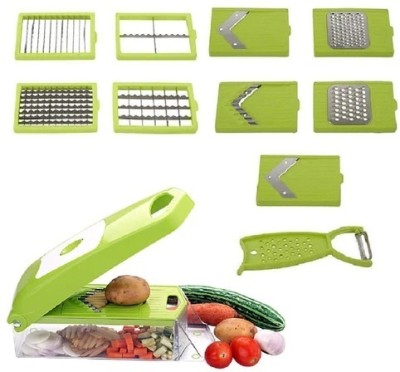 Dabster Vegetable Cutter Chopper Chipser for Kitchen 12 in 1 (11 Blade and 1 Peeler) Vegetable & Fruit Grater & Slicer(1)