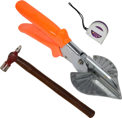 Digital Craft Multi Angle Cutter,Hammer 200 gm,Tape 3Mtr 45°–135° Shear Cutter for Plastic Pipe, Trunking & Plumbing Applications Pipe Cutter