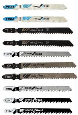 AASONS T-Shank Jig Saw Blade Set Fit For Any Make Jigsaw Machine AASONS Metal Cutter