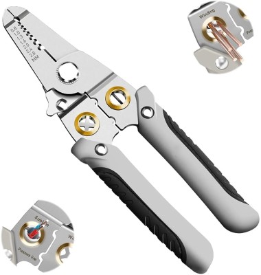 LAKSHMINARAYAN SALES 6 in 1 Wire Strippers Electric Wire Cutter Stripper Wire Plier Too Looping, Splitting, Cutting Pliers Stripping Tool Wire Cutter