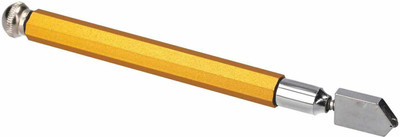 A&S TOOLSHOP A TO Z Glass cutter Zest 100 Metal Handle Silver . Pack of 1 PCS Glass Cutter
