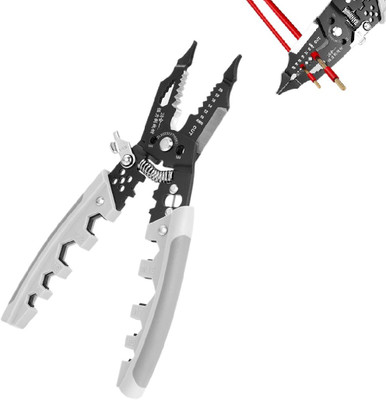 GOPINATH AUTOLINK 28 In 1 Precise Wire Stripping Cutter Handheld Cable Stripper Splitting and Crimper with Multi-Function Hand Tool for Cutting, Stripping Wire Cutter