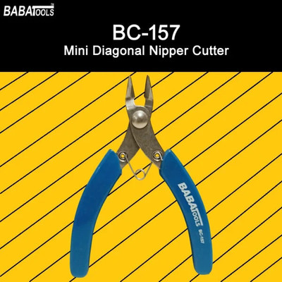 BABA TOOLS BC-157 Stainless Steel Mini Diagonal Nipper Cutter BC-157 Stainless Steel Mini Diagonal Nipper Cutter Nipper