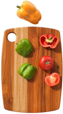HARI SALES TEAK WOOD CHOPPING BOARD Wooden Cutting Board(Pack of 1 Dishwasher Safe)