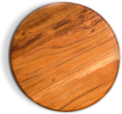 Bmado Chopping Cutting Serving & Pizza Platter & Cake Stand for Vegetables, Fruits Wooden Cutting Board(Brown Pack of 1)