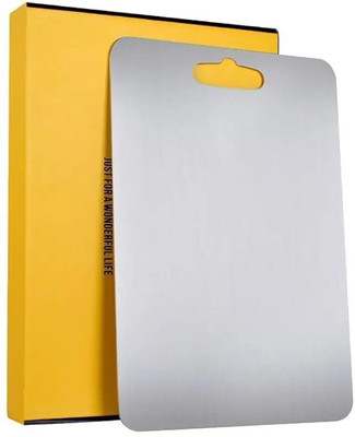 darkshri Choping Board Stainless Steel Cutting Board(Silver Pack of 1 Dishwasher Safe)