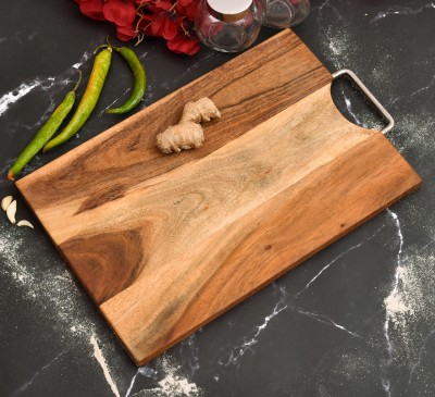 ONBV Wooden Cutting Board(Brown Pack of 1 Dishwasher Safe)