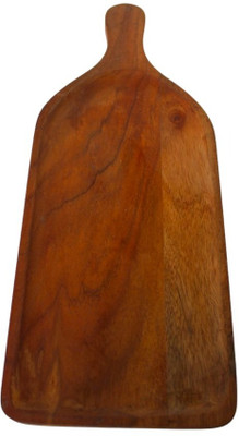 MS UNIQUE HANDICRAFTS Wooden Chopping & Serving Board – Multipurpose Kitchen & Dining Tray Wooden Cutting Board(Brown Pack of 1 Dishwasher Safe)