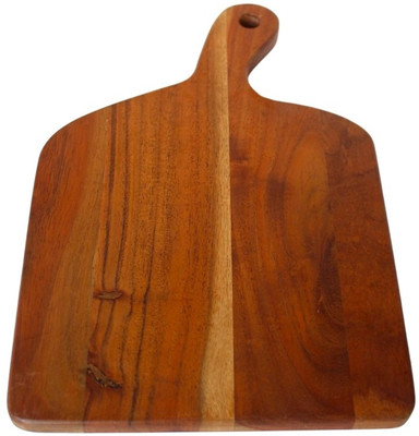 MS UNIQUE HANDICRAFTS Wooden Chopping & Serving Board – Multipurpose Kitchen & Dining Tray Wooden Cutting Board(Brown Pack of 1 Dishwasher Safe)