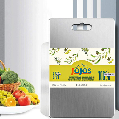 JoJos SS Chopping Board Small Size 31x21 Stainless Steel Cutting Board(Steel Pack of 1 Dishwasher Safe)