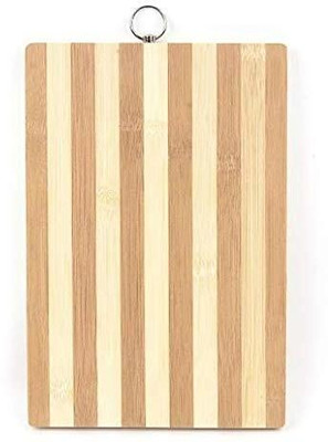 ABE Bamboo Wooden Chopping Board with Ring Hook, Vegetable Cutting Board Bamboo Cutting Board(Beige, Brown Pack of 1 Dishwasher Safe)