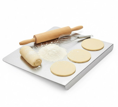 Ruthnitha Chopping Board 41x31CM Stainless Steel Cutting Board(Steel Pack of 1 Dishwasher Safe)