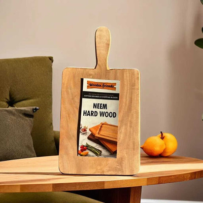 WoodenFriend WFCB0007 Wooden Cutting Board(Brown Pack of 1 Dishwasher Safe)