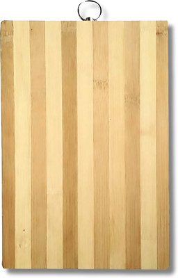 Flipkart SmartBuy Fruit Vegetable Chopping Wooden Cutting Board(Brown Pack of 1 Dishwasher Safe)
