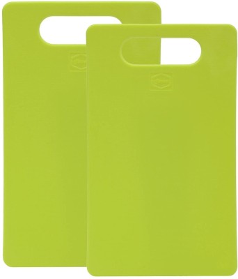 Gluman Polypropylene Cutting Board (Green Pack of 2 Dishwasher Safe) Polypropylene Cutting Board(Green Pack of 2 Dishwasher Safe)