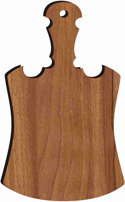 ADK Non-Slip Chopping Board - Safe and Secure Cutting Surface Wooden Cutting Board(Brown Pack of 1)
