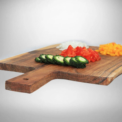 Smartix Chopper Board Wooden Cutting Board(Brown Pack of 1 Dishwasher Safe)