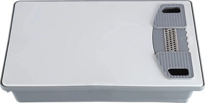 Unica 4102 Plastic Cutting Board(Grey Pack of 1 Dishwasher Safe)