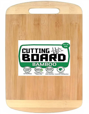 PEXORA Premium Chopping Board for Kitchen Bamboo Wooden Cutting Board for Vegetable Bamboo Cutting Board(Multicolor Pack of 1 Dishwasher Safe)