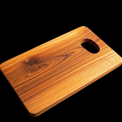 DC Enterprise Wood Chopping Cutting Board for Kitchen - BPA Free, Eco-Friendly (33 cmx 23 cm) Wooden Cutting Board(Brown Pack of 1 Dishwasher Safe)