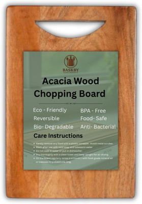 Hutson Acacia Wood Chopping Board / Cutting Board / Chopping Board wood 22x32x1.8 CM Wooden Cutting Board(Brown Pack of 1 Dishwasher Safe)