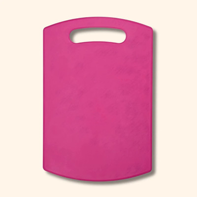 SPHINE Premium Chopping Board For Vegetables & Fruits Plastic Cutting Board(Pink Pack of 1 Dishwasher Safe)
