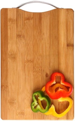 FOXIGON Chopping Board Cutting Board Chop Board Kitchen Board Pad for Kitchen Wooden Cutting Board(Brown Pack of 1 Dishwasher Safe)