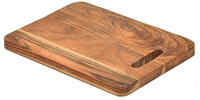 DC Enterprise Wood Chopping Cutting Board for Kitchen - BPA Free, Eco-Friendly (33 cmx 23 cm) Wooden Cutting Board(Brown Pack of 1 Dishwasher Safe)