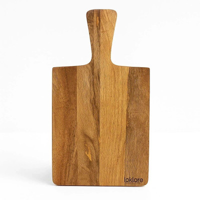 LOKLORE Loklore Mango Wood Chopping Board / Serving Board | Handcrafted Multipurpose Wooden Cutting Board(Brown Pack of 1 Dishwasher Safe)